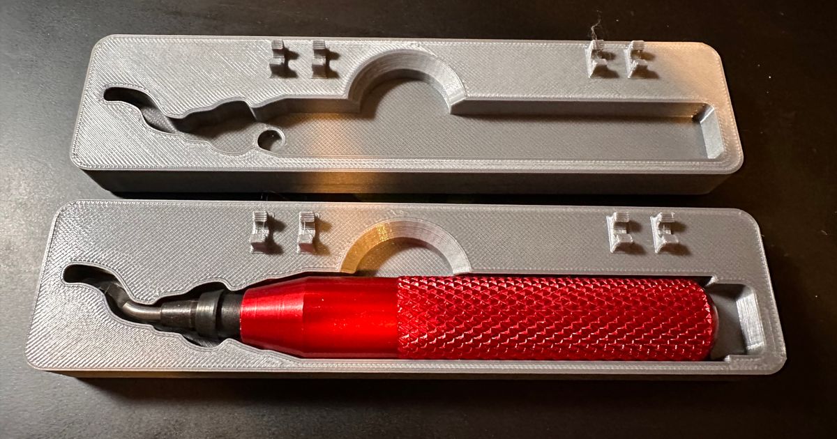 Modified Deburring Tool Case Insert (AFA Tooling) Rugged Box Style by