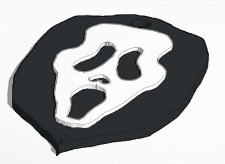 Ghost face charm