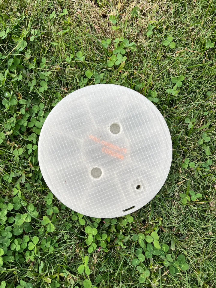 Round Sprinkler Drain Box Cover by sclem | Download free STL model ...