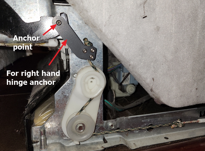 [REPAIR] Spring Hinge Anchor Replacement [KitchenAid dishwasher] by