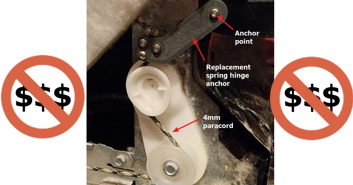 [REPAIR] Spring Hinge Anchor Replacement [KitchenAid dishwasher] by