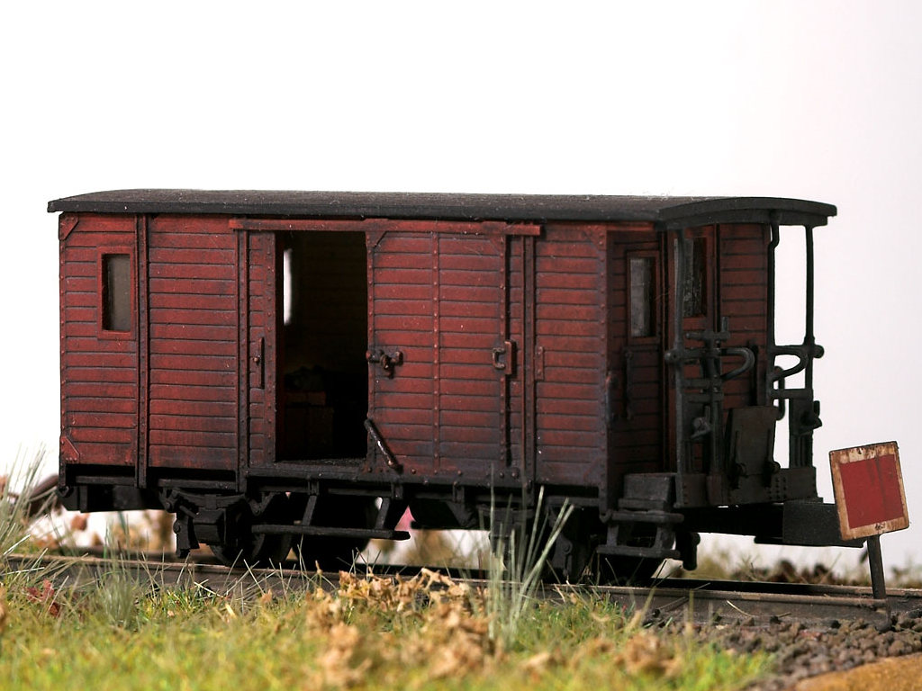 TTm 1000mm Schmalspur-Gepäckwagen 905-153 (NWE 156) M 1:120