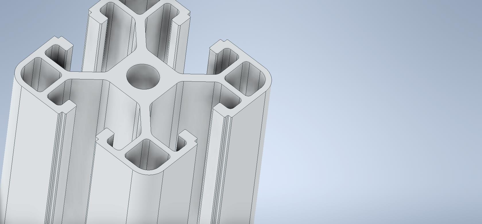 4040 extrusion and 90° angle
