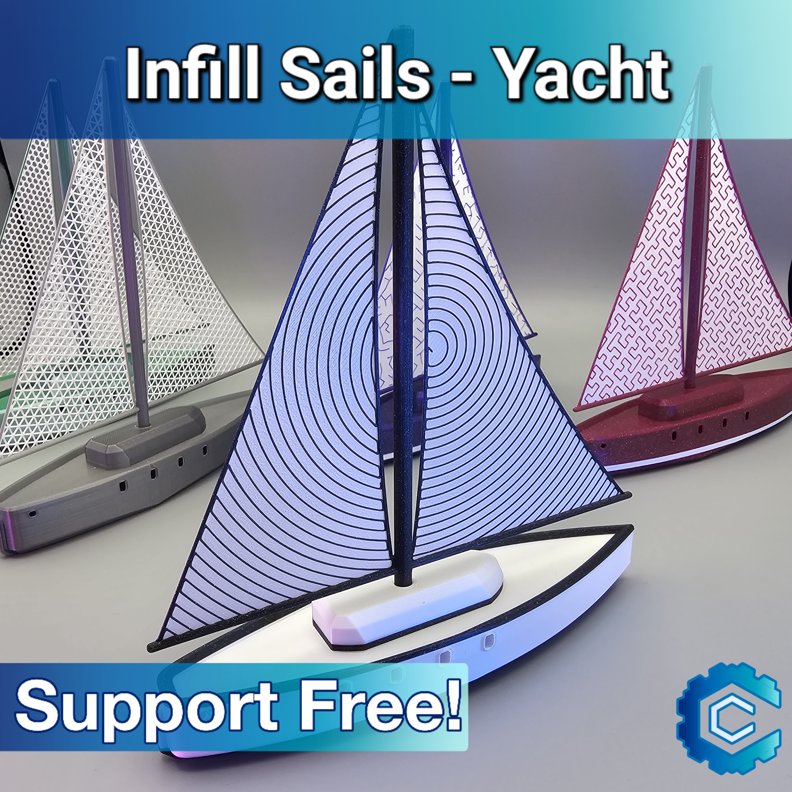Infill Sails - Sailing Yacht (create your own patterns!)