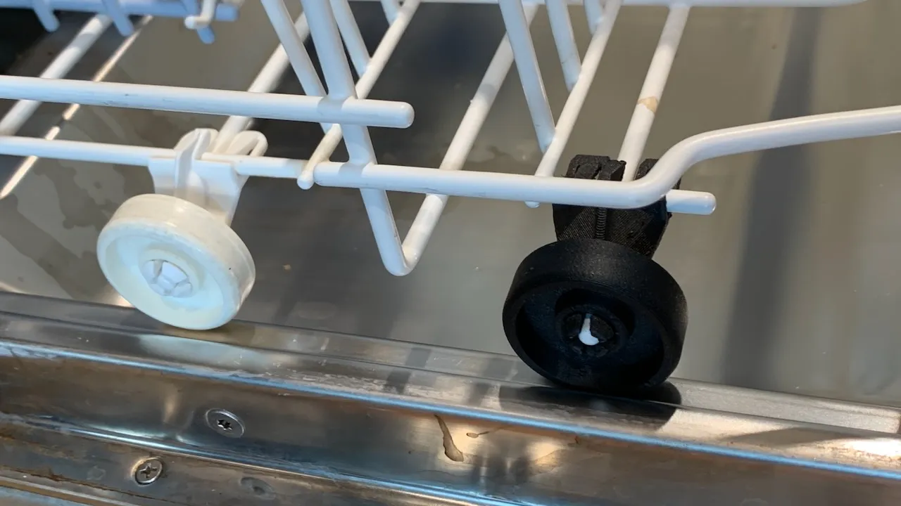 Replacement wheels store for dishwasher rack