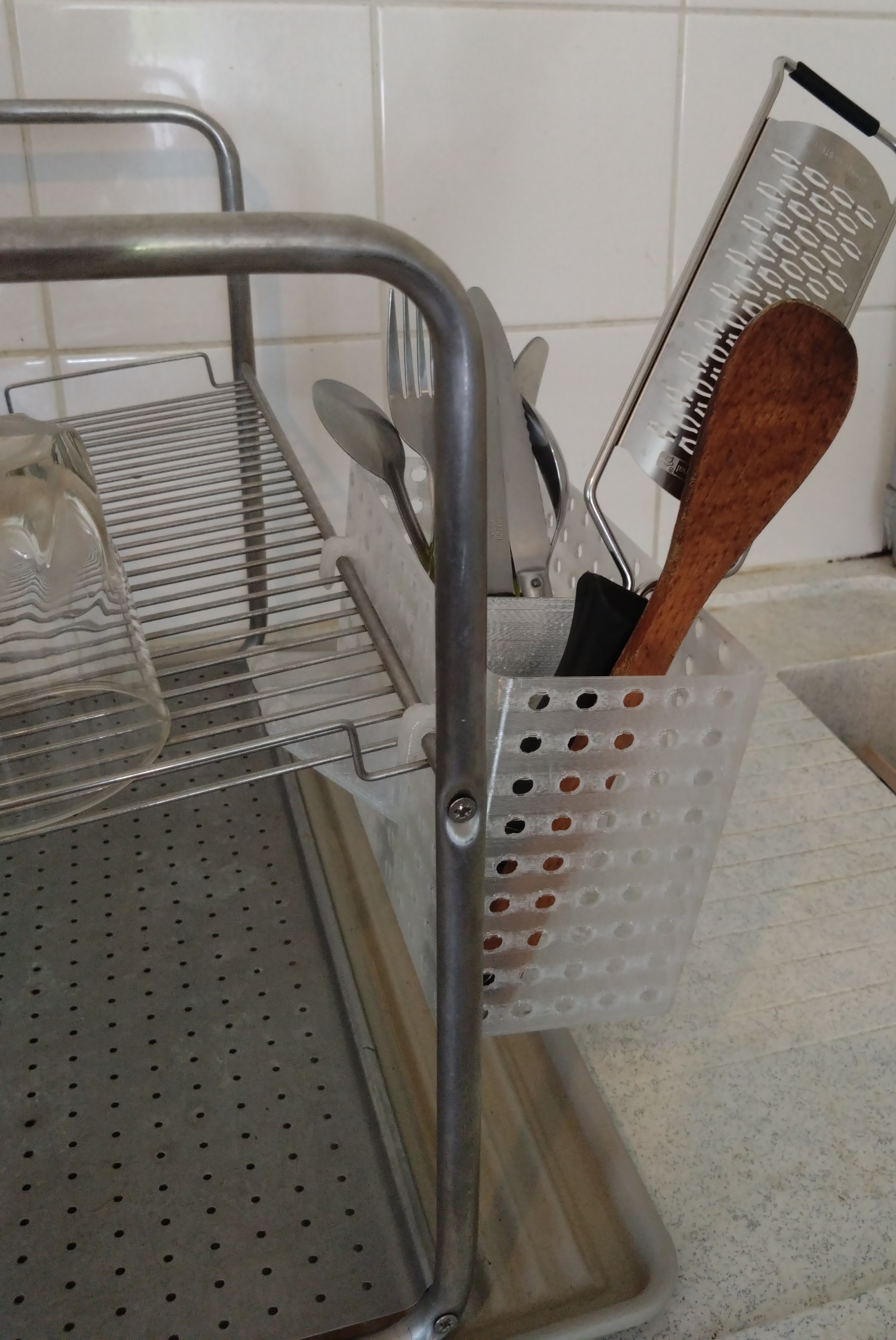 Cutlery drainer for Ikea Ordning - bac à couverts pour égouttoir