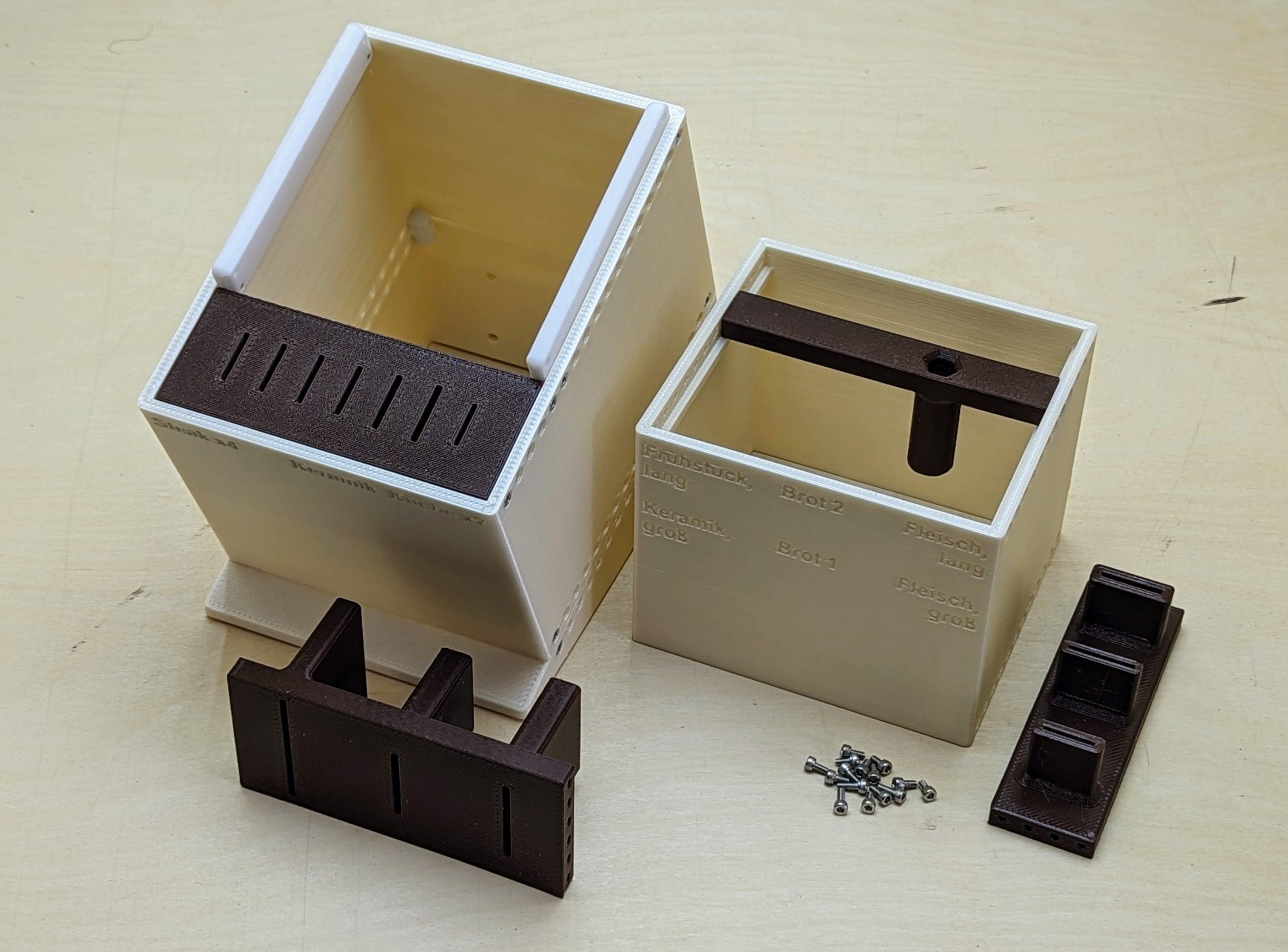Miniatura 6 do modelo 3D Parametric Knife Block / Parametrischer Messerblock