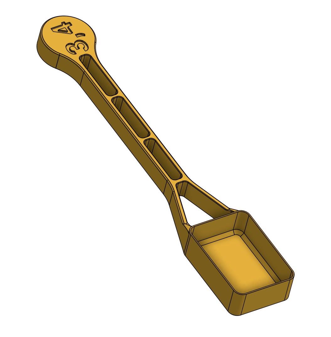 Creatin Spoon (dosis of 3.4 g creatin powder for strength training)