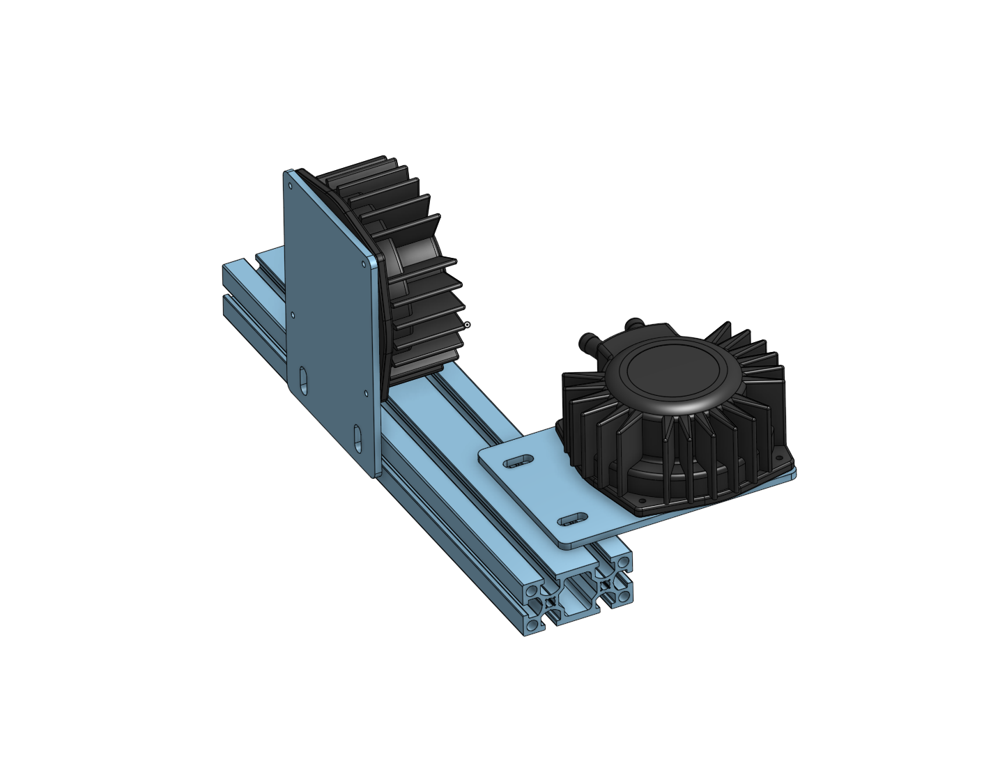BST-1 Bass Shaker Metal Mount for Aluminum Profile / SimRacing