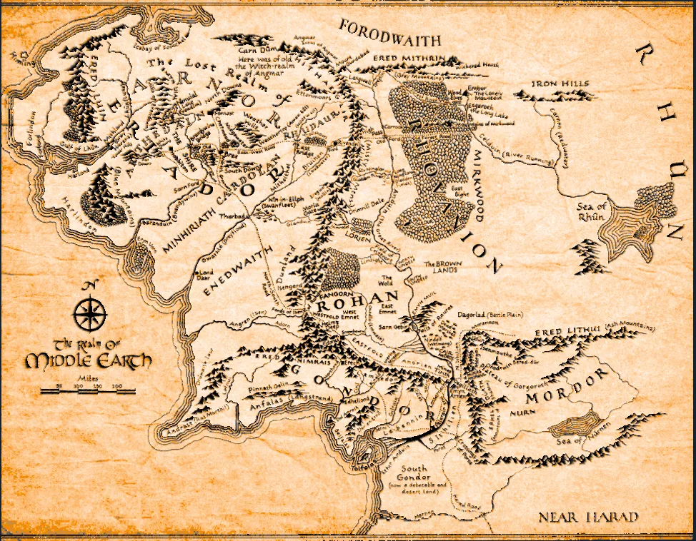 middle earth map high resolution
