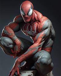 muscular spiderman lithophane