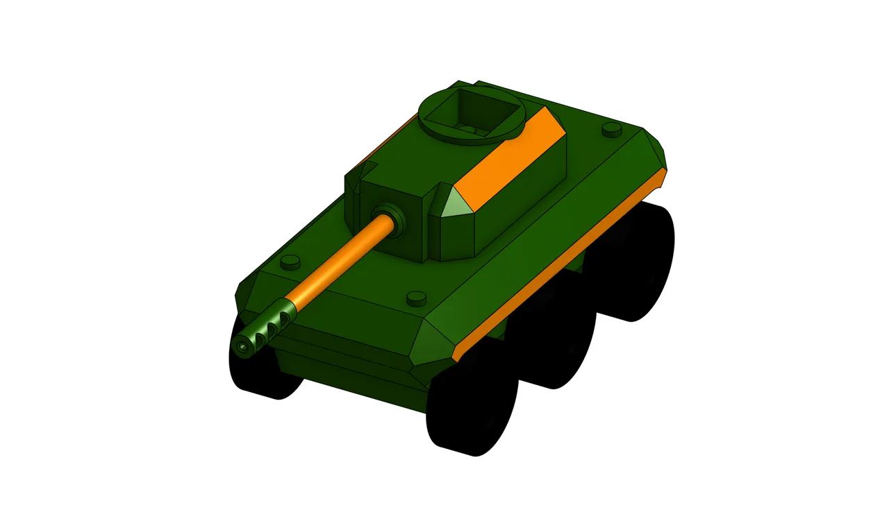 3D file Lego Style Brick T90 Tank 🧱・Template to download and 3D print・Cults