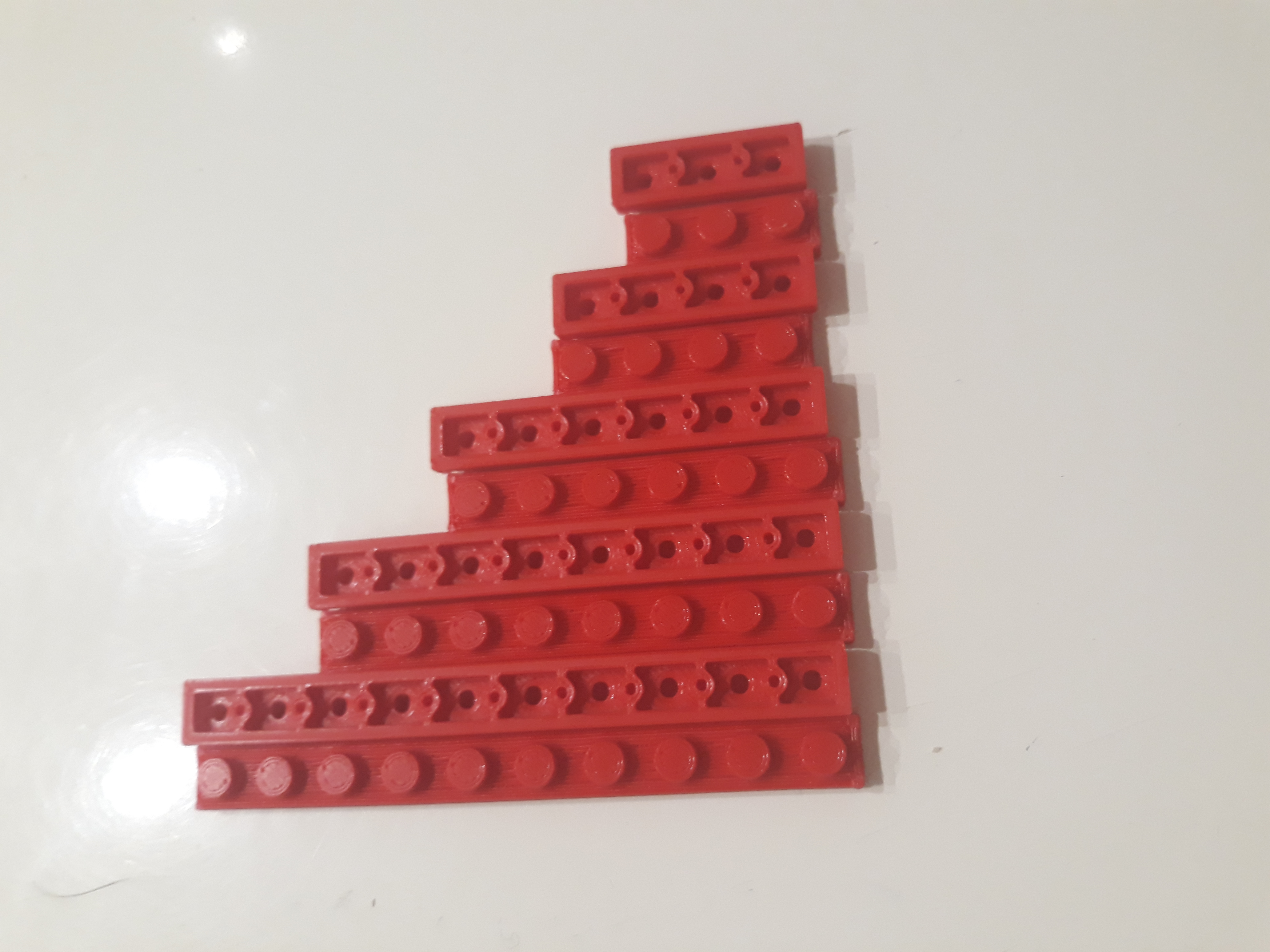 Set of Lego platforms 1 x 3/4/6/8/10