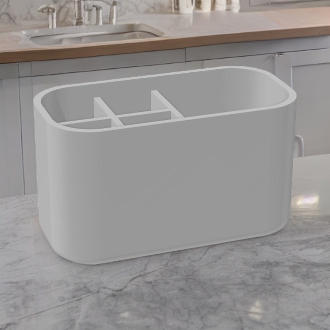 bathroom organizer with changeable layout