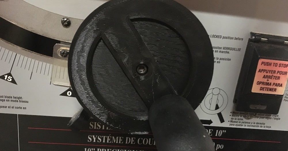 Ryobi BT3000 table saw adjustment wheel by incanus Download free STL