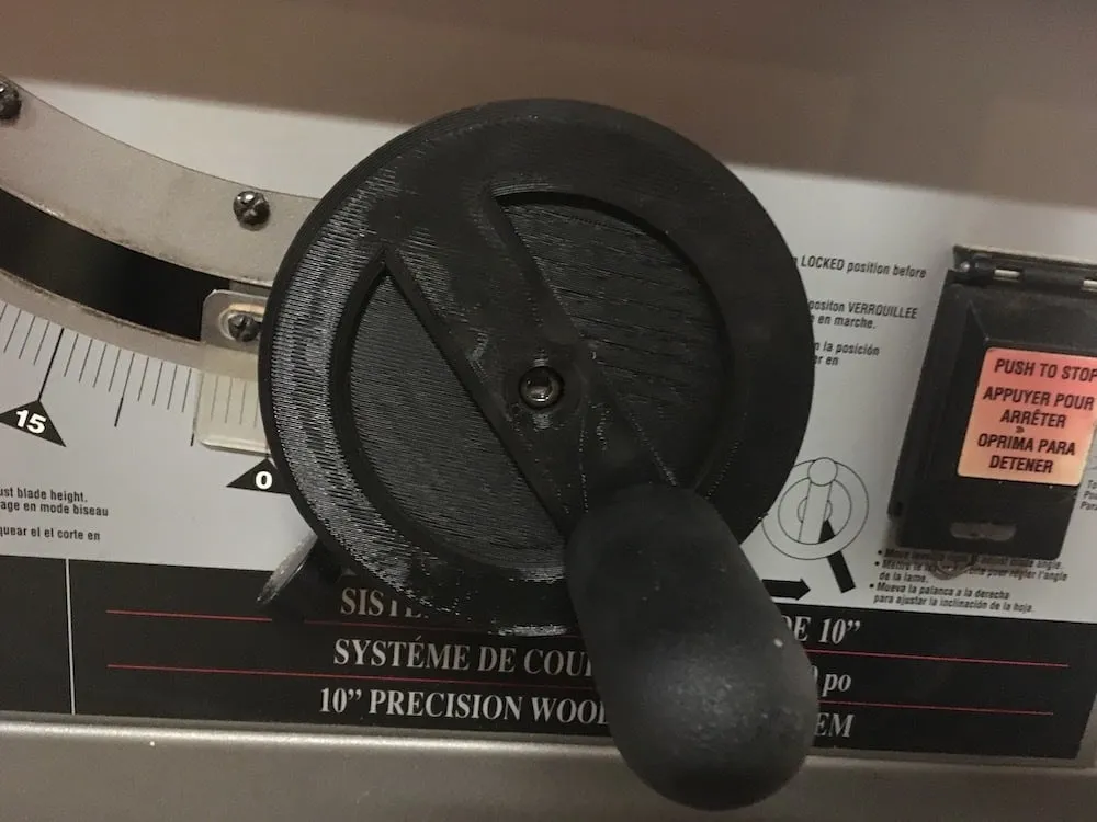 Ryobi BT3000 table saw adjustment wheel by incanus Download free