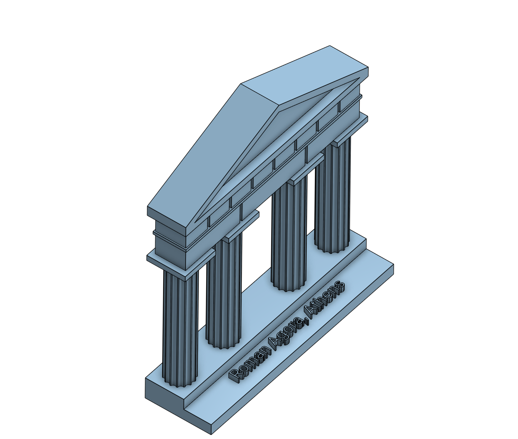Roman Agora Gate: Athens, Greece