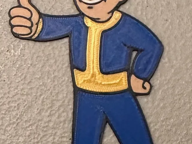 Multicolor Fallout Vault Boy Magnet