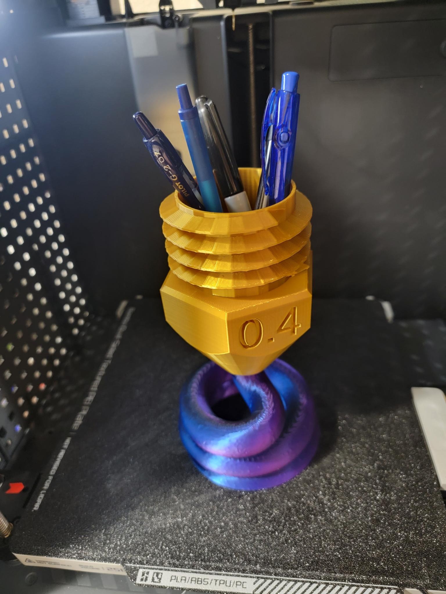 3D Printing Nozzle Pen Holder by EricTheViking | Download free STL ...