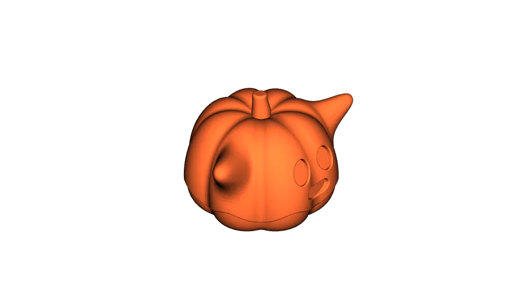 Ghost Pumpkin by OVERTURE3D, Download free STL model