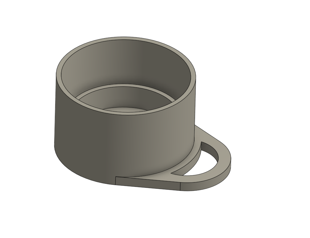 Flagpole Cap w/ Loop for Carabiner (STEP file available)