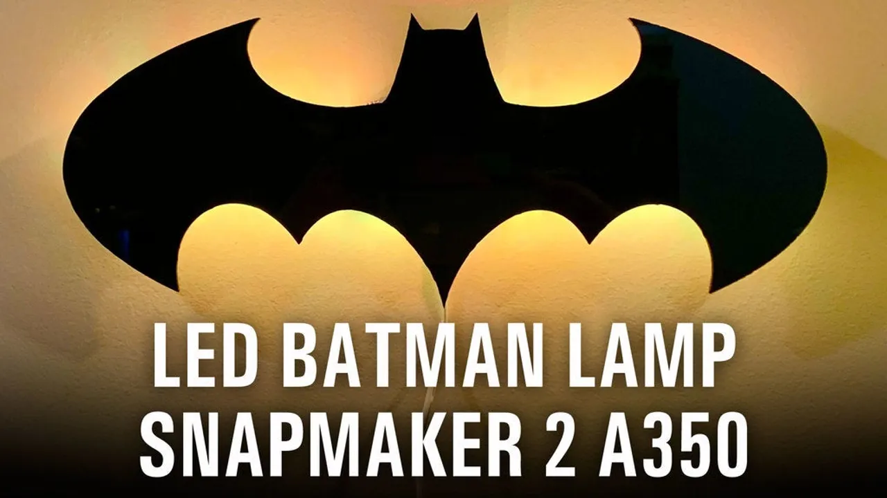 LED Batman lamp, using Snapmaker 2 A350 by Doug Joseph (design8studio) |  Download free STL model 