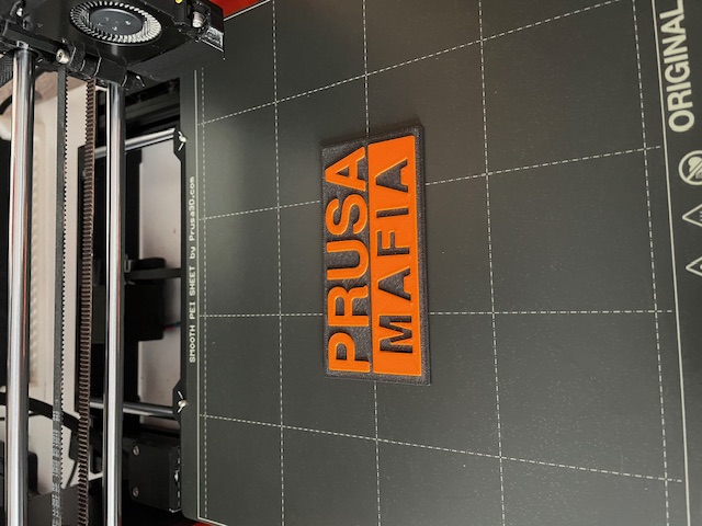 "Prusa Mafia" Schild