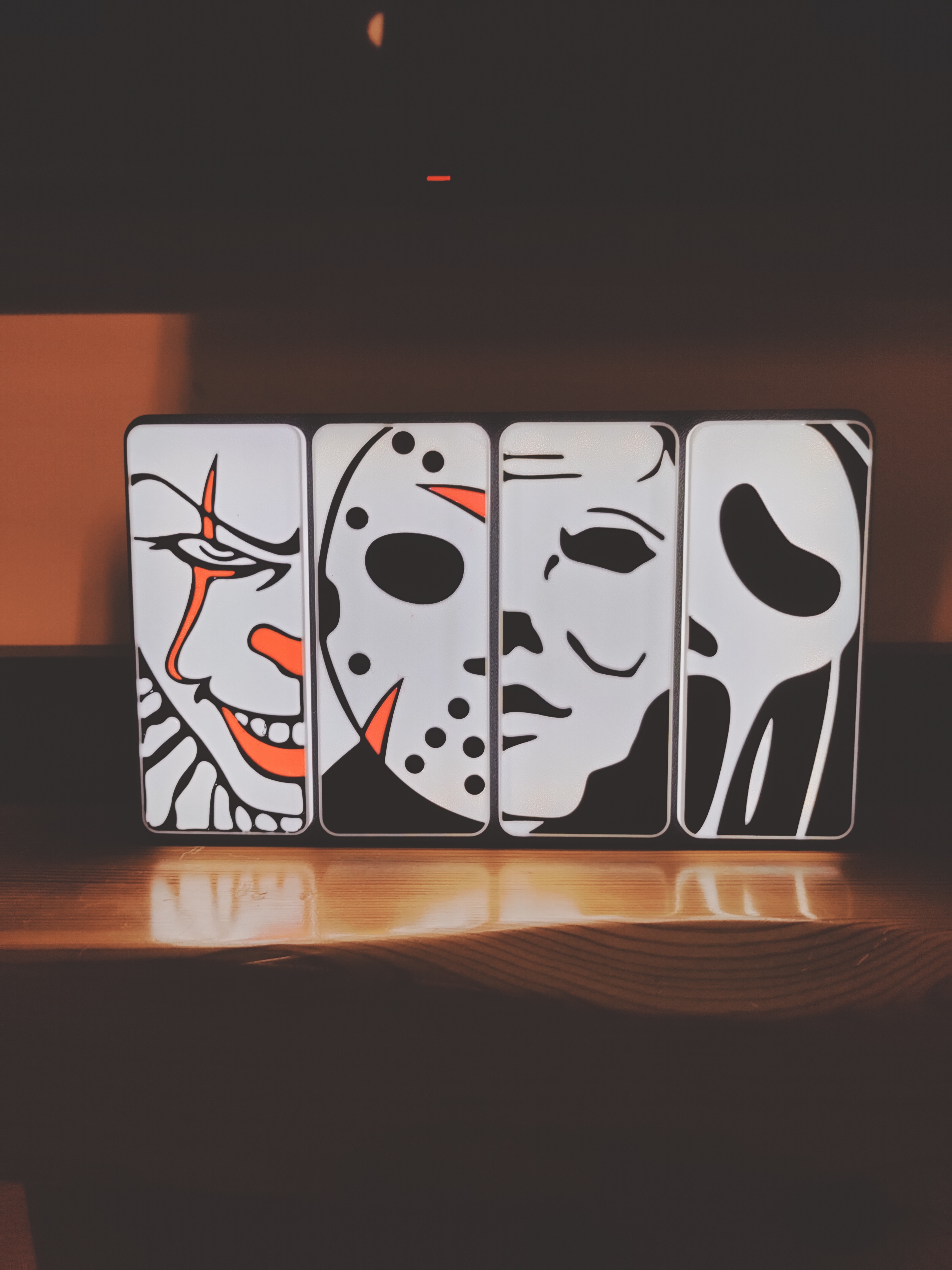 Horror movie villain tile light box