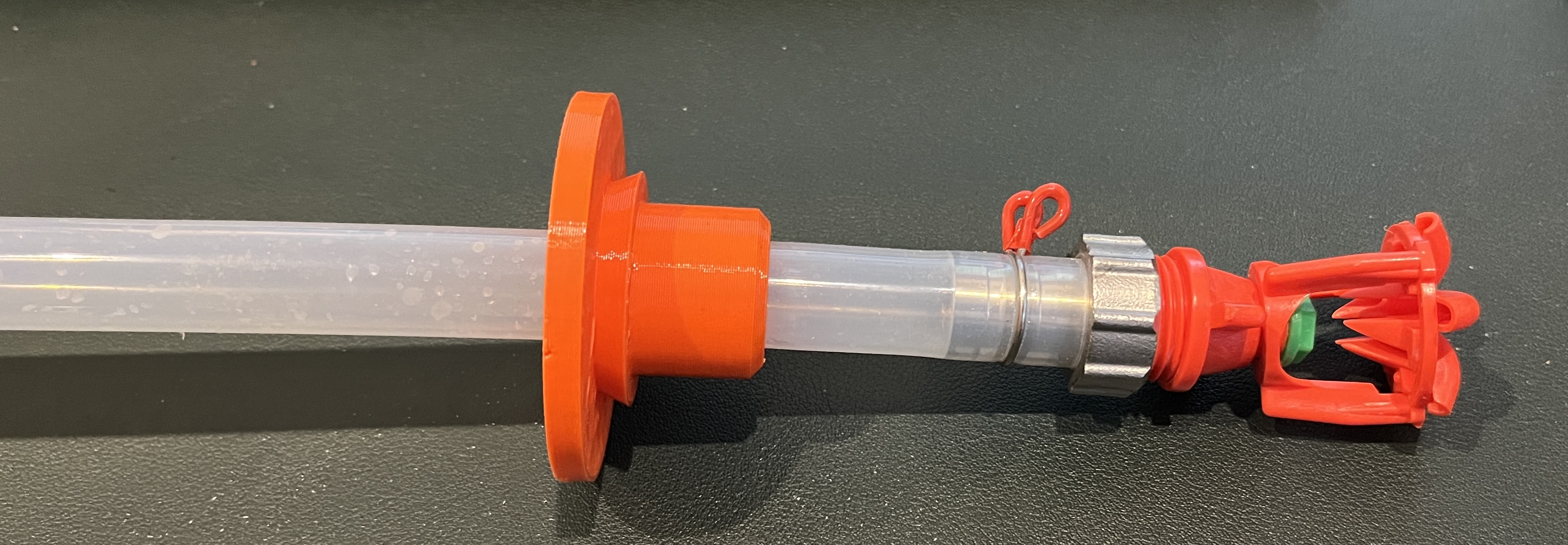 Keglad CIP head to Grainfather lid adapter