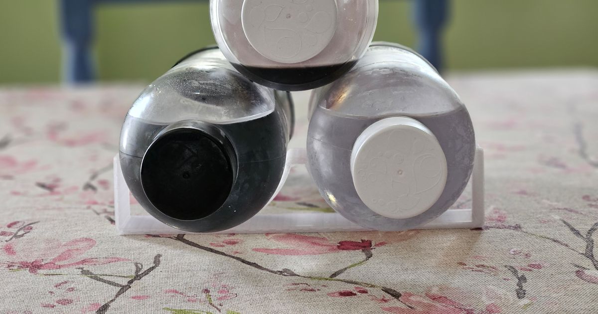 SodaStream plastic bottle supports by Guido3D Download free STL model