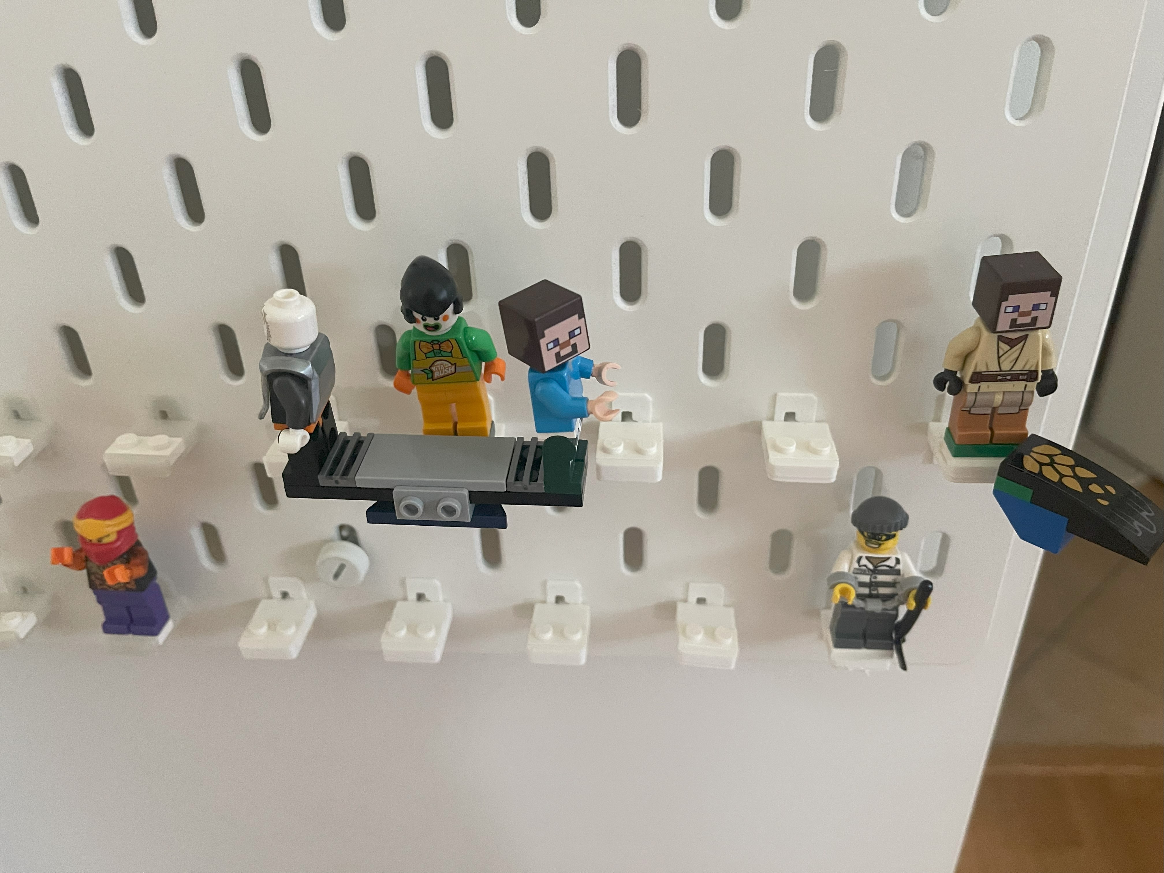 Lego Skadis Holder (Lock System) by Bibou3d | Download free STL model ...
