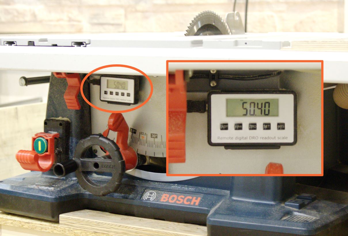 Depth Gauge for the GTS10XC Table Saw