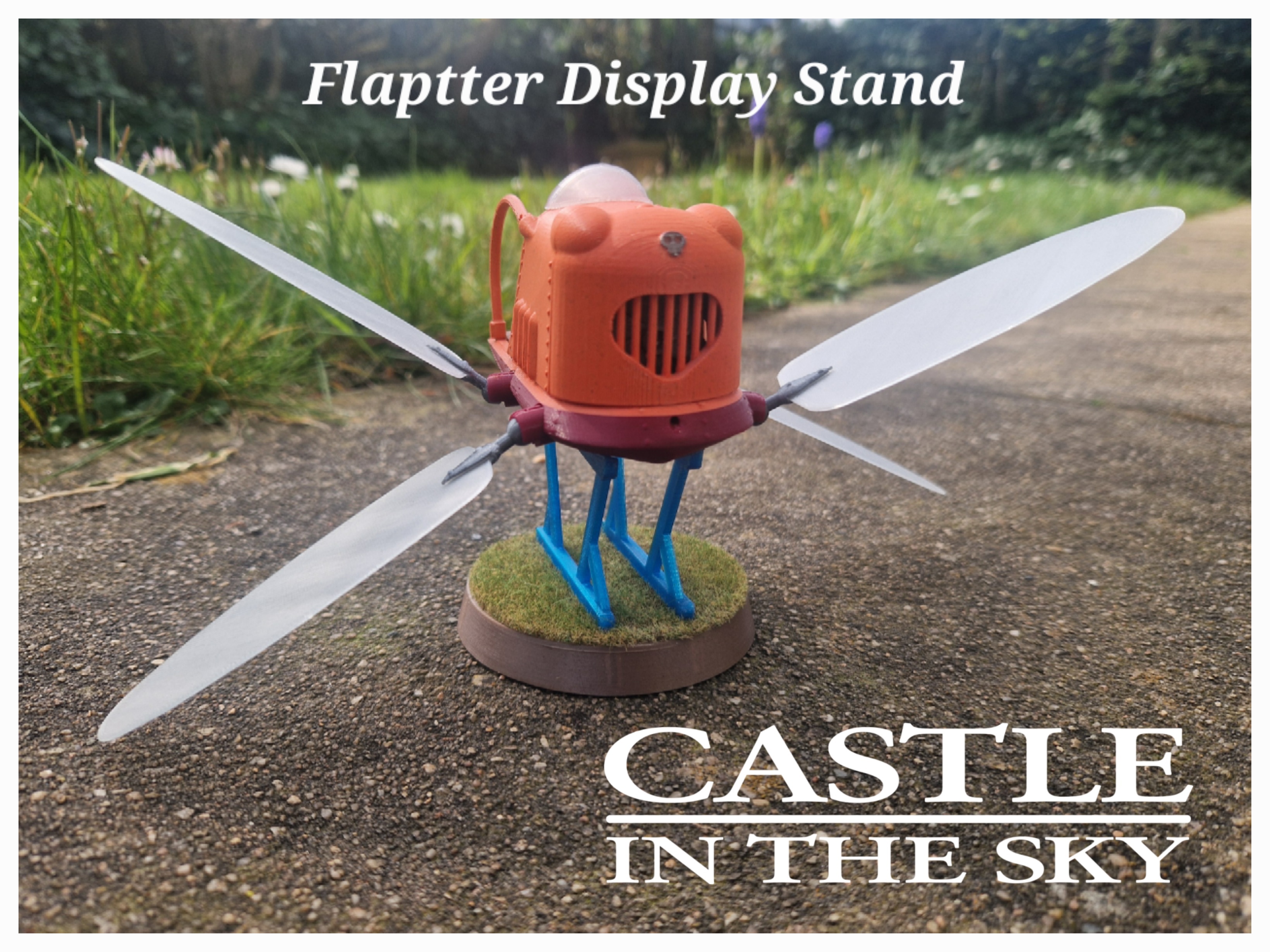 Castle in the Sky Flaptter Display Stand 3D model
