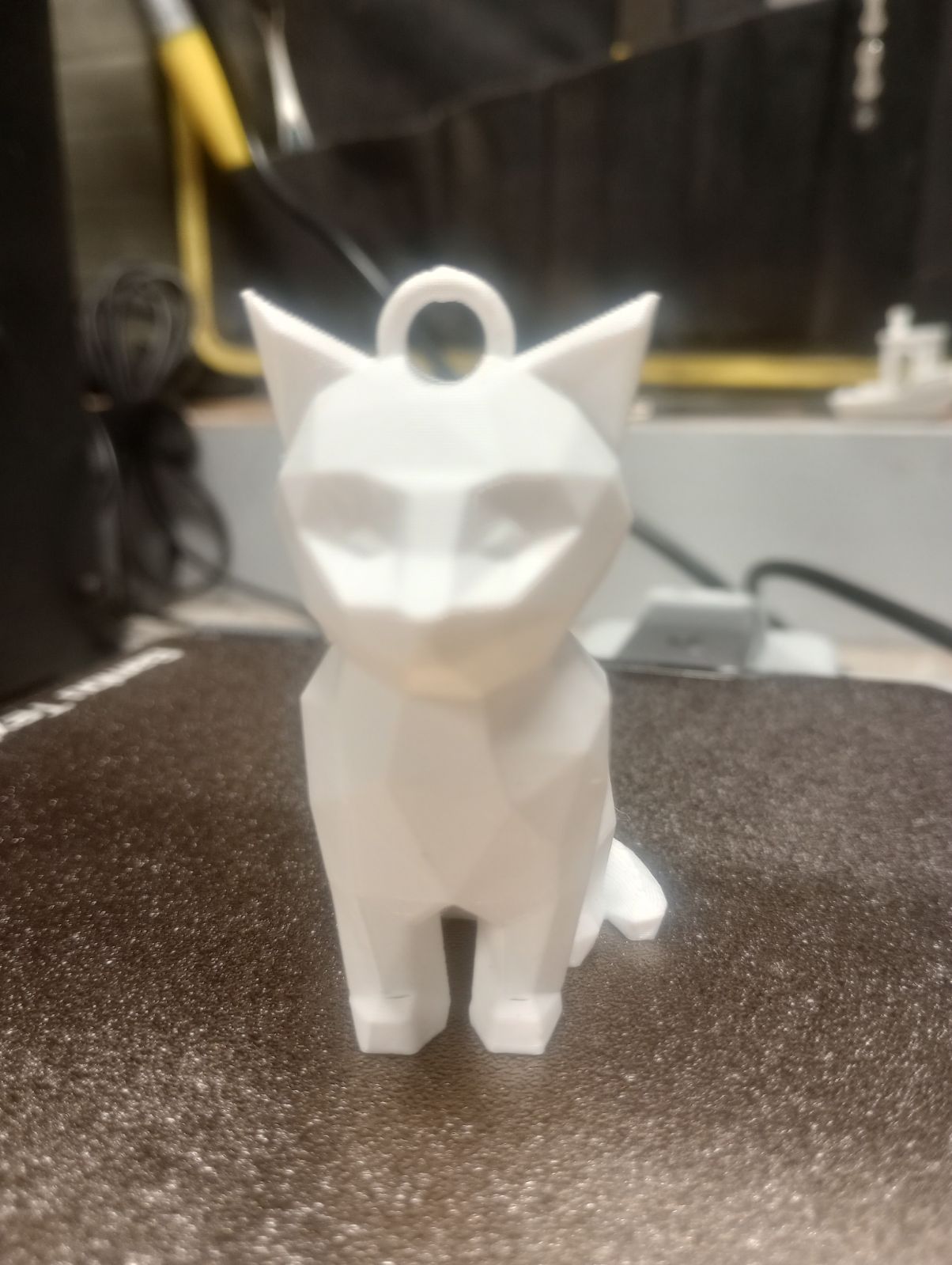 Cute Low Poly Cat With Keyring V2!