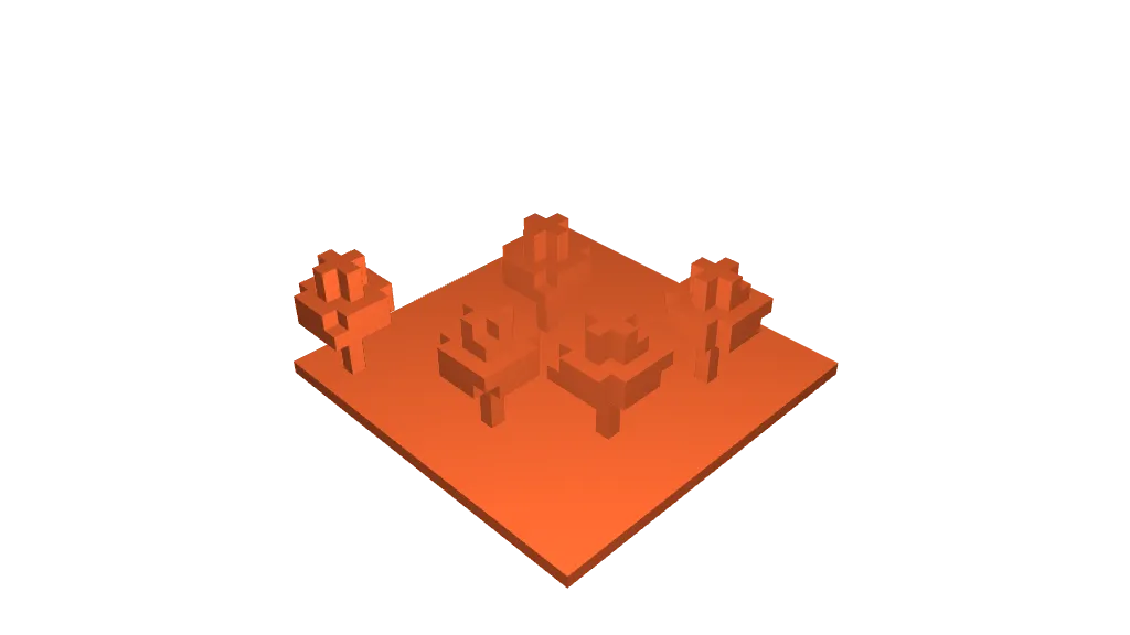 Minecraft Scene by Vist | Download free STL model | Printables.com