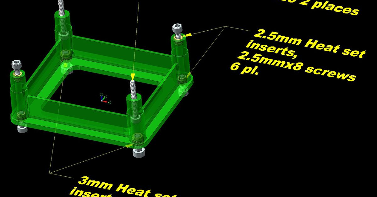 Raspberry Pi 4B standoff for panel mount by billyd Download free STL