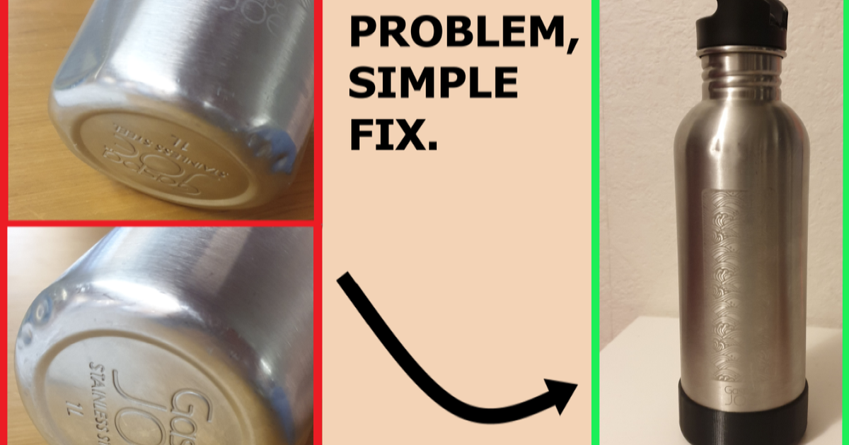 Shell for dented water bottle GASPAJOE by Sirine Download free STL