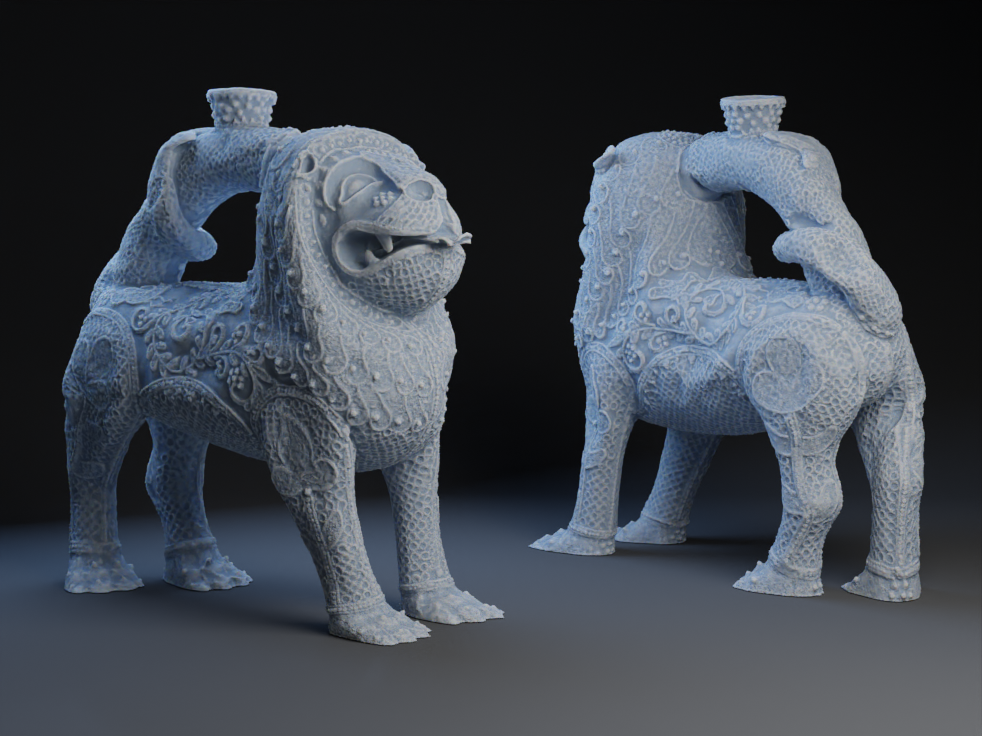 Statuette of a lion, 11th-12th C CE