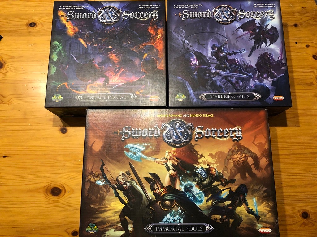 Sword & Sorcery Retail insert (Core game, Arcane Portal, Darkness Falls ...