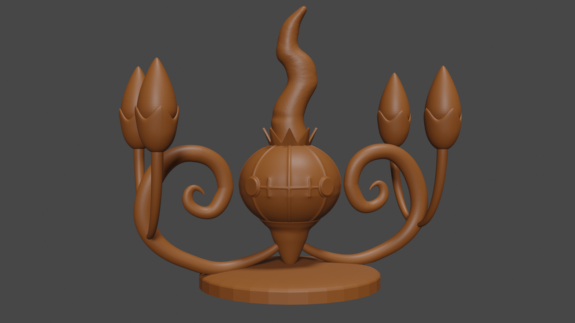 Pokemon inspired, Chandelure, Tabletop DnD miniature