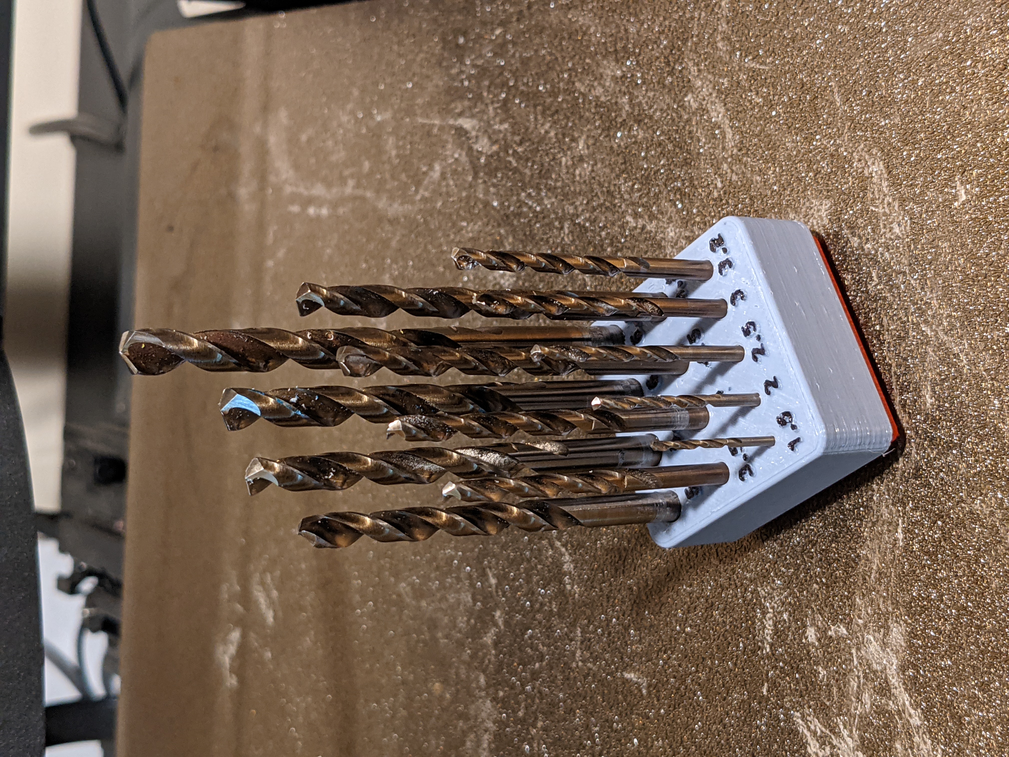 Gridfinity Drill Bit Holder Metric