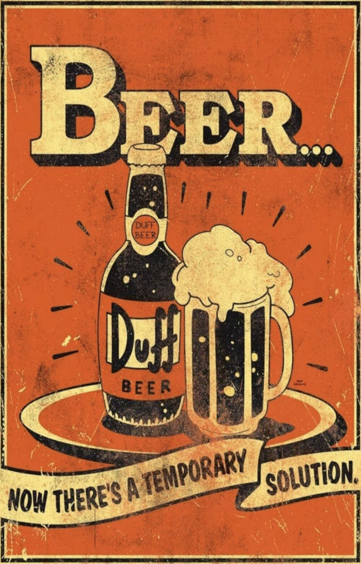 Duff Beer Advertisment - Hueforge