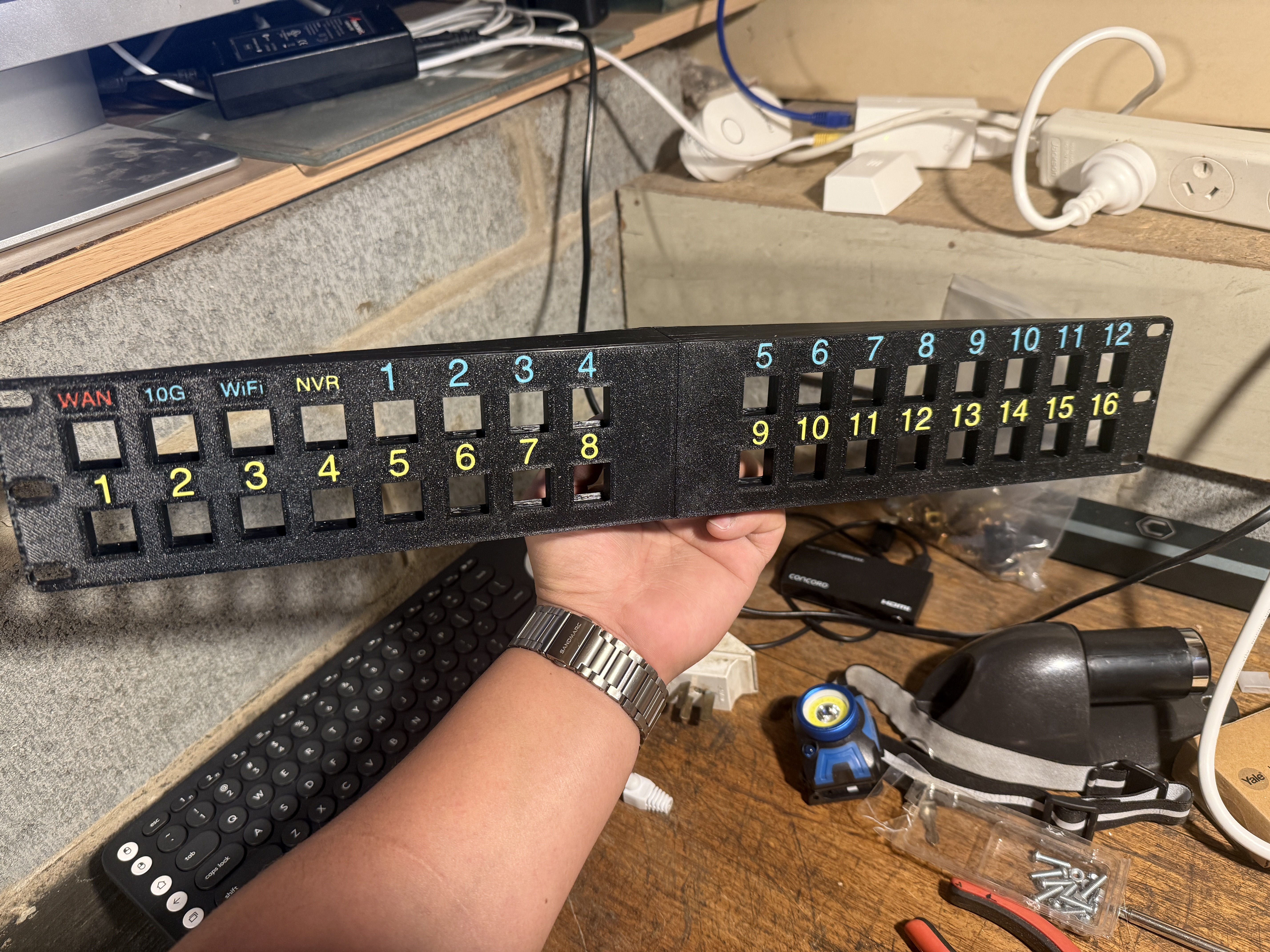 19-inch keystone patchpanel