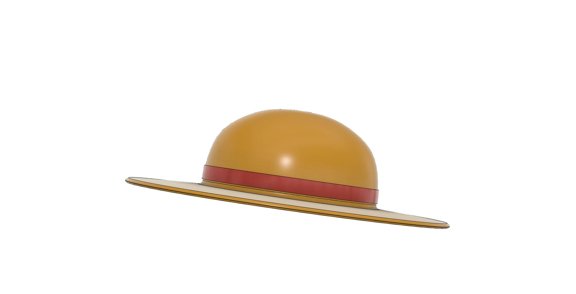 One piece straw hat for Qube500