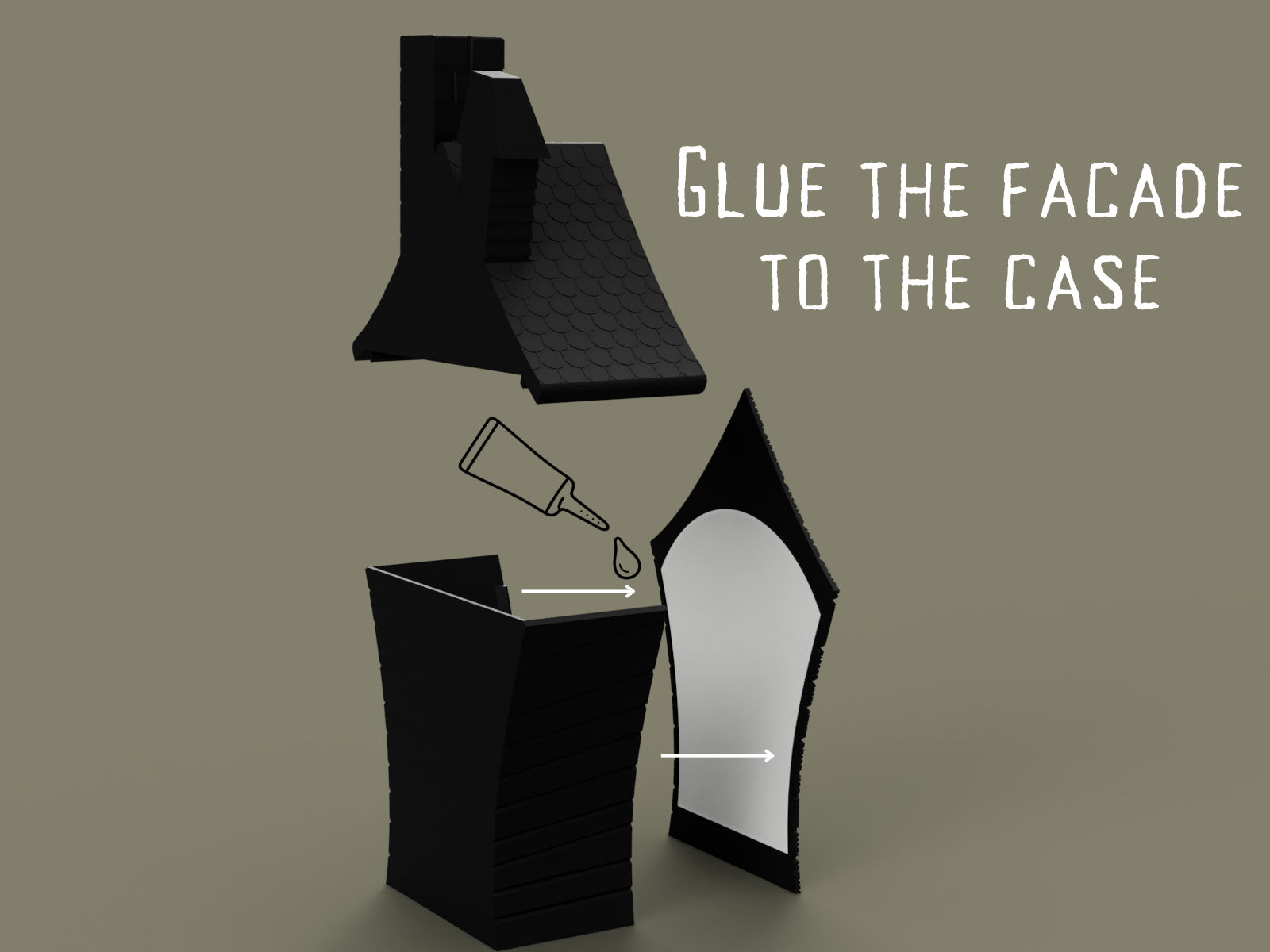 Tea Light Haunted House by JamesThePrinter Download free STL model
