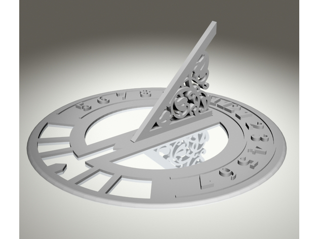 Miniatura 2 do modelo 3D Sun Dial
