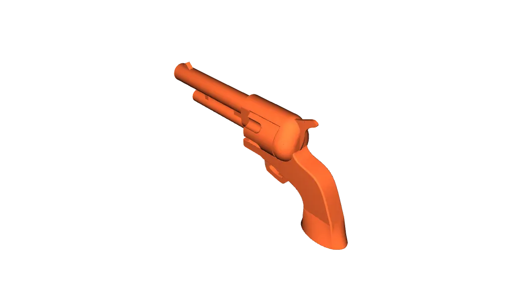 Johnny West Action Figure Revolver by Loganiscrazy | Download free STL ...