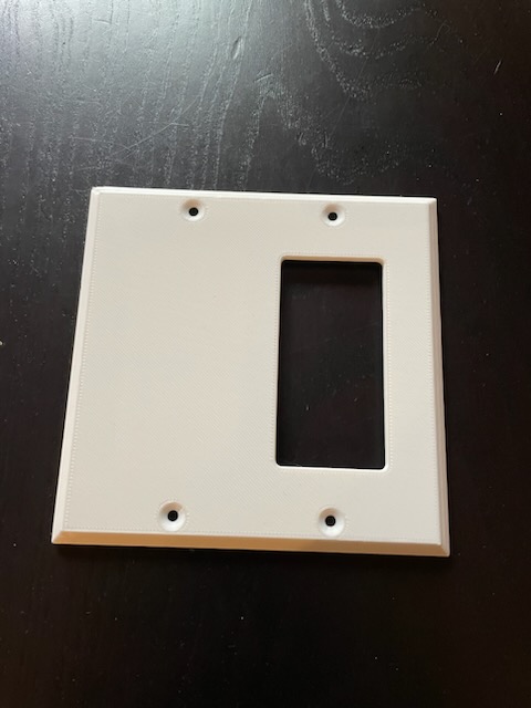 Decora sized light switch- single switch, double size