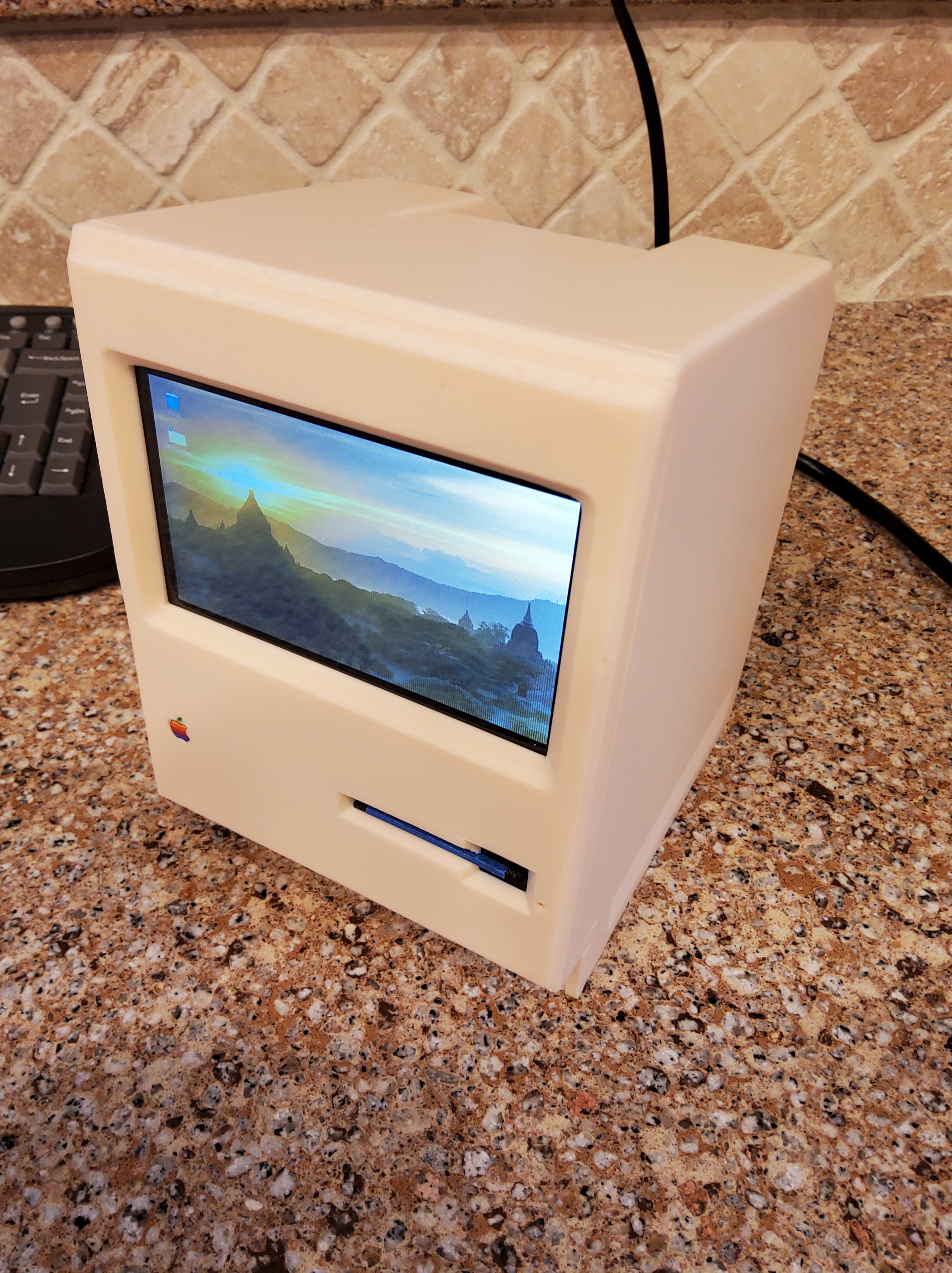 Fully Functional Apple Macintosh Plus in a 2/5-Scale Enclosure