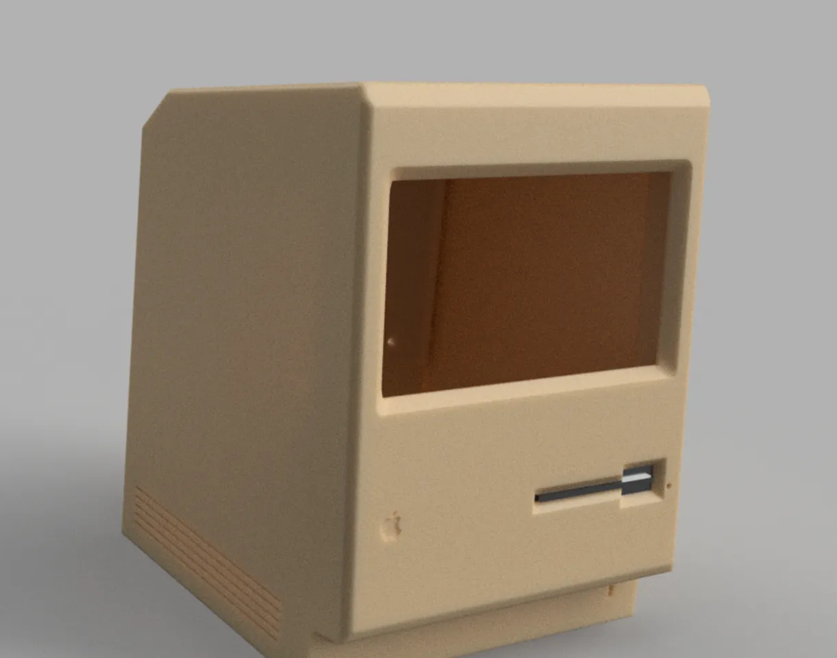 Fully Functional Apple Macintosh Plus in a 2/5-Scale Enclosure by